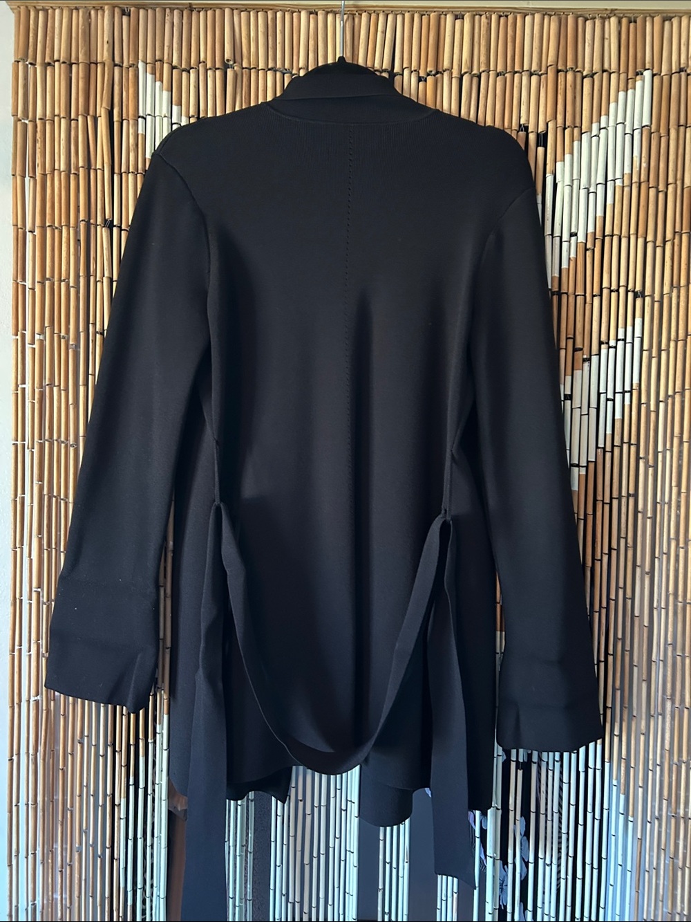 MM Lafleur Black Open-Front Cardigan with Sleeves - Picture 5 of 5